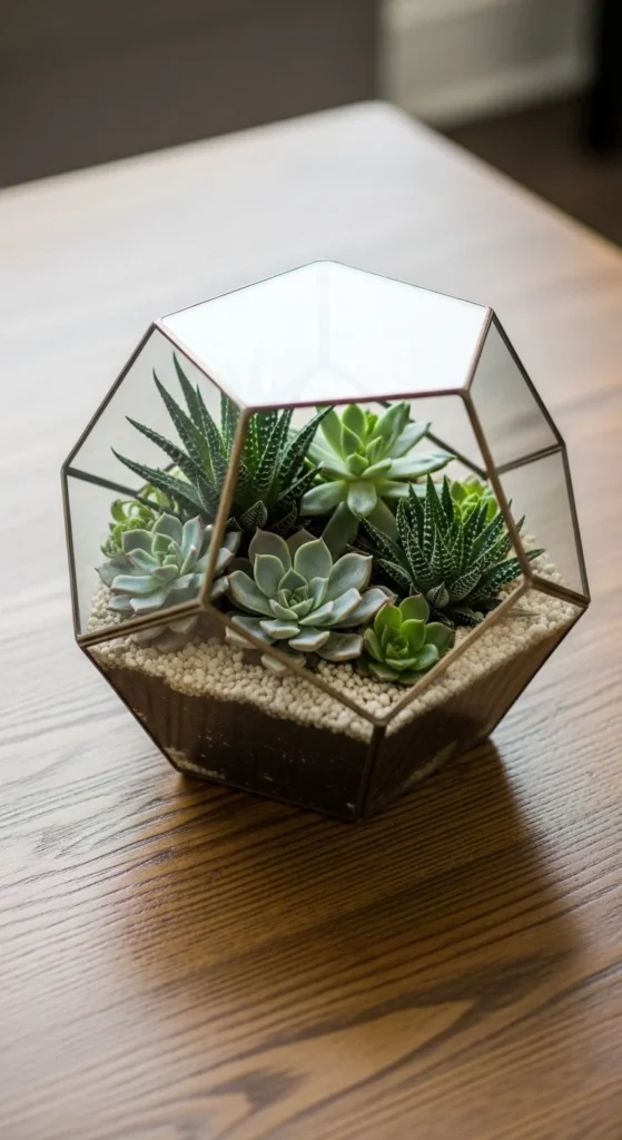 Geometric Glass Terrarium