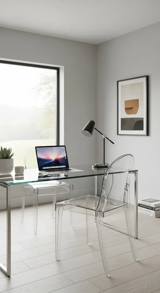 Glass and Acrylic Furniture for a Transparent Look