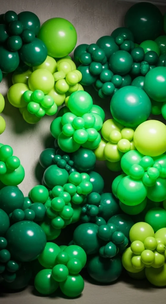 Green Balloon Clusters