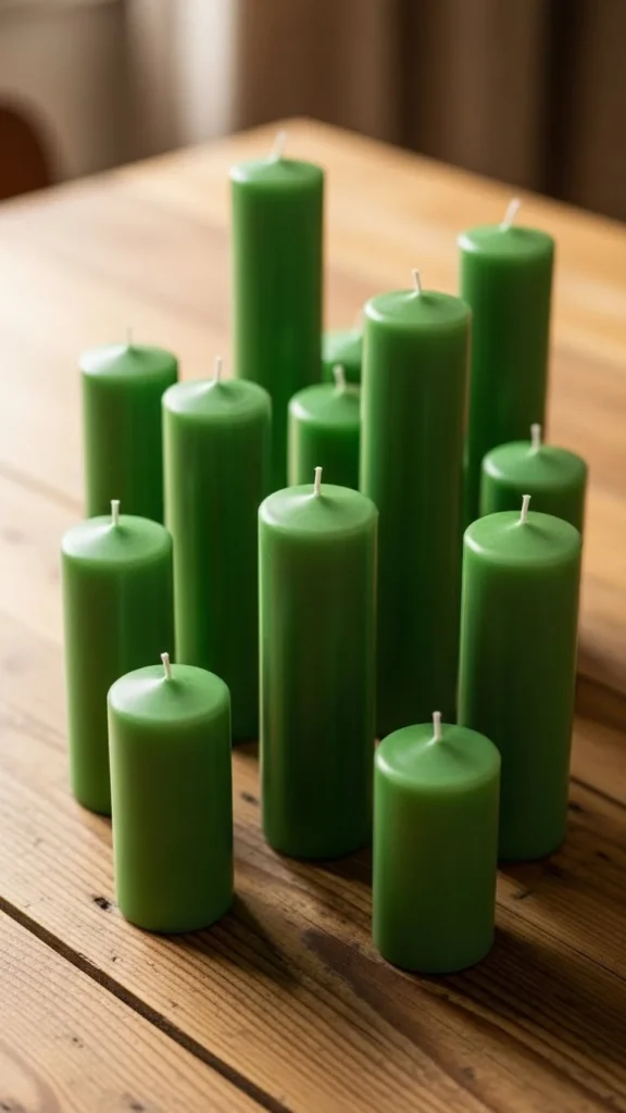 Green Candle Cluster