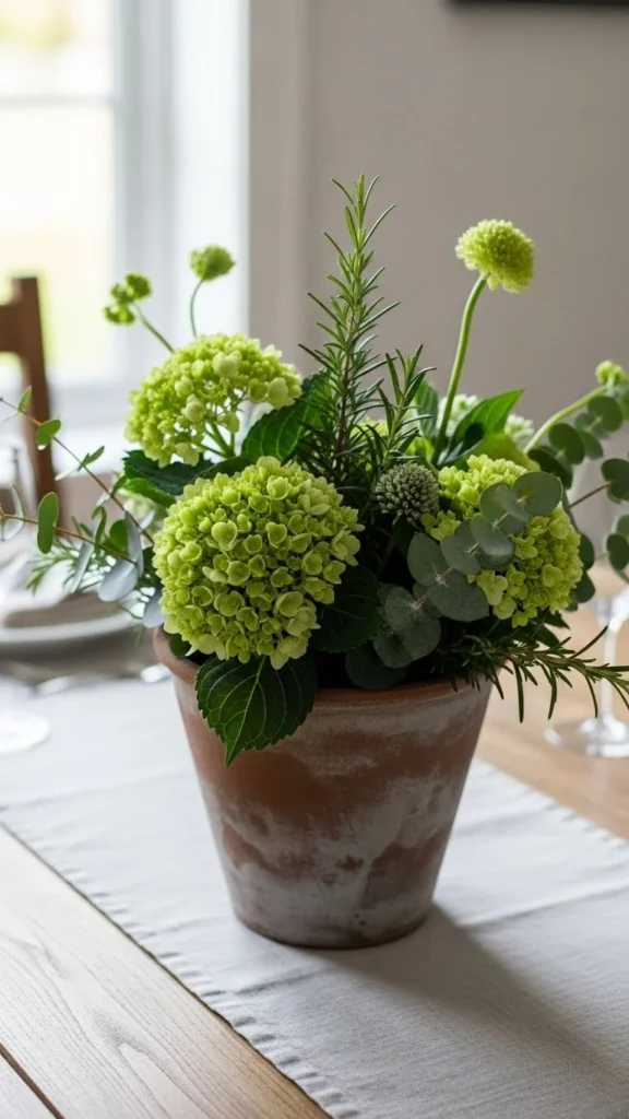 Green Floral Centerpiece