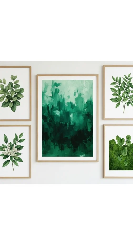 Green Framed Art Prints