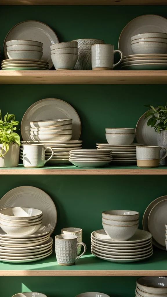 Green Shelf Backdrop Paper