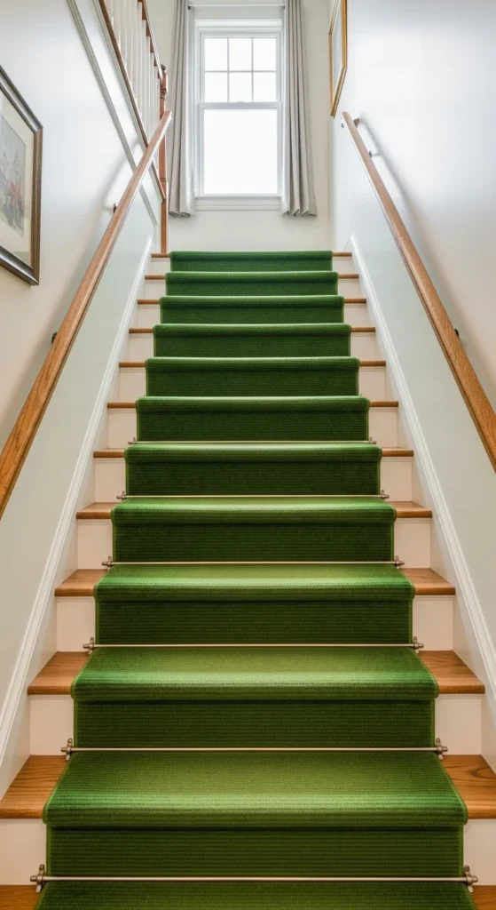 Green Stair Runner
