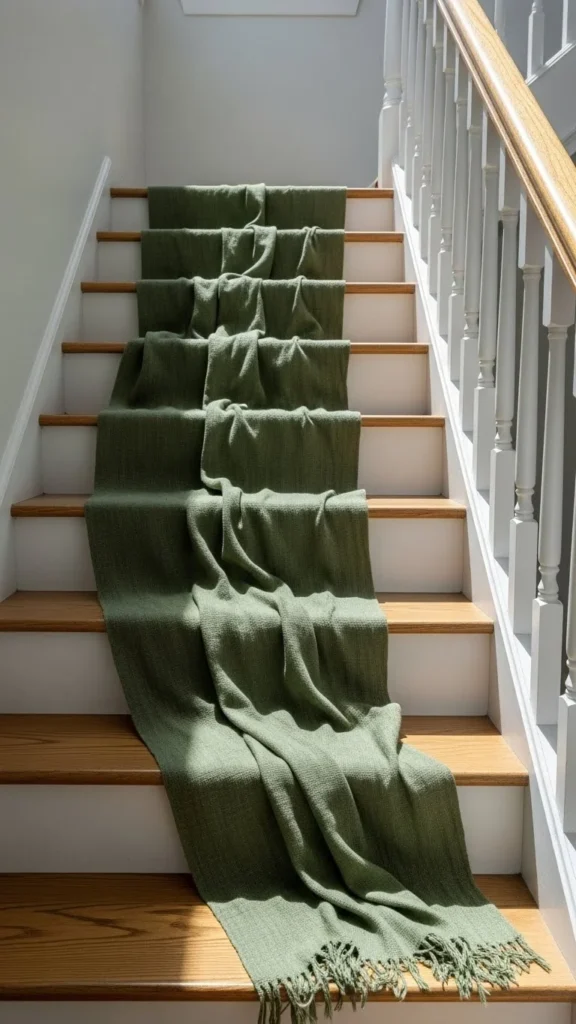Green Staircase Runner Accent