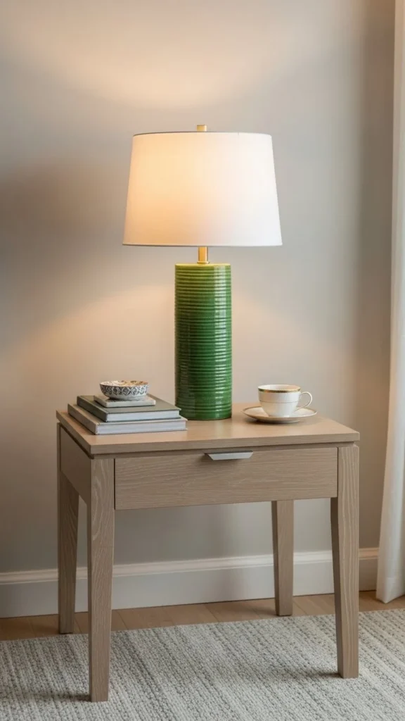 Green Table Lamp Swap