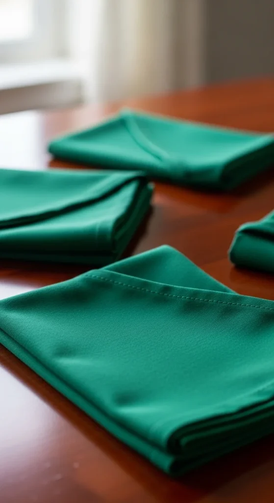 Green Table Napkins