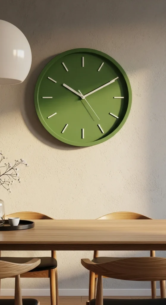 Green Wall Clock