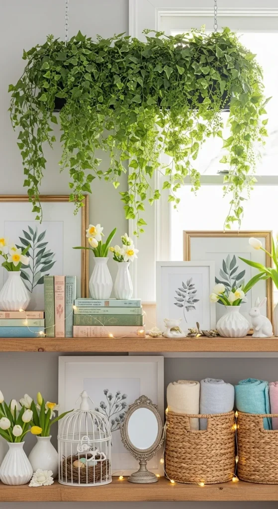 Greenery Hanging from Above