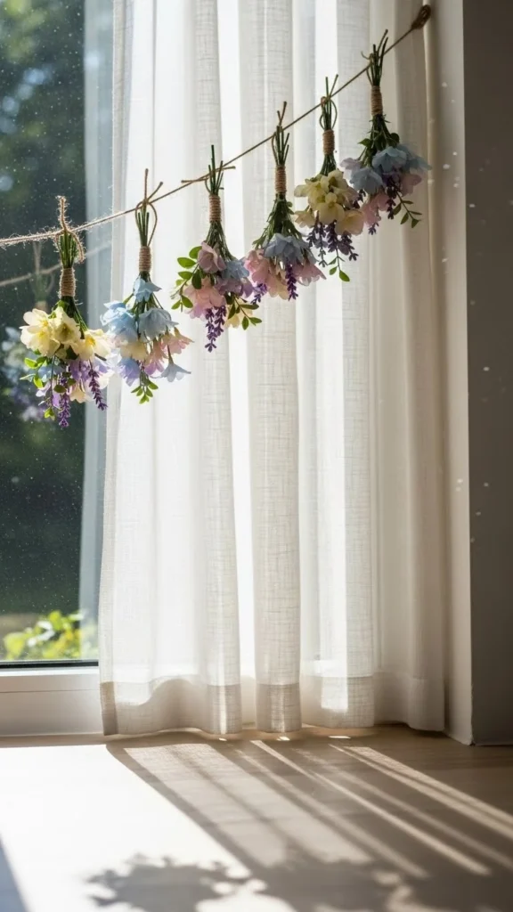 Hanging Floral Window Accents