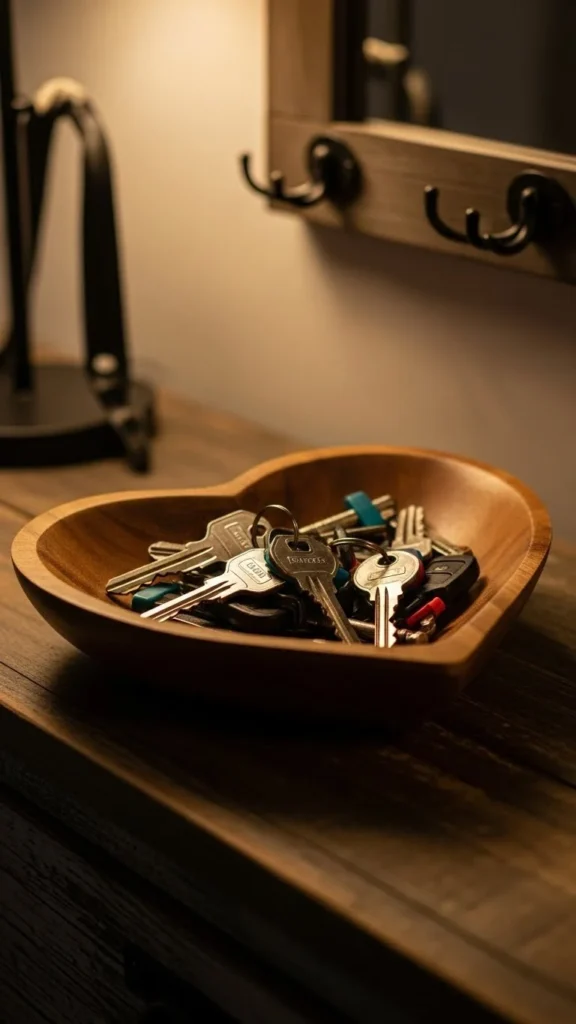 Heart-Shaped Key Bowl
