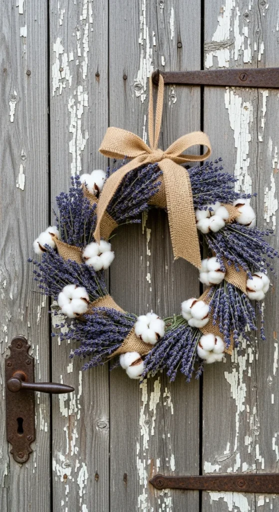 Incorporate Floral Wreaths on Doors