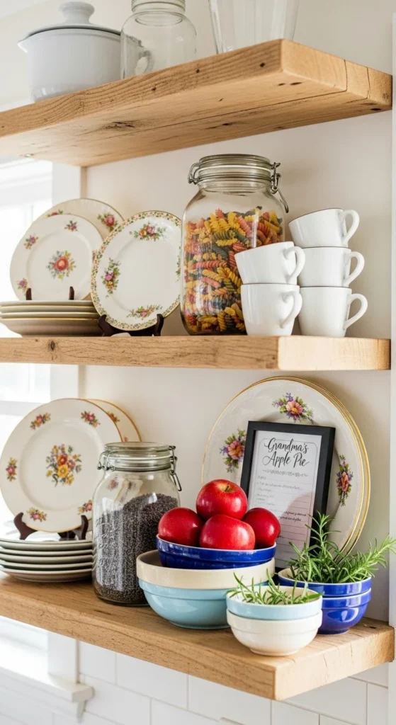 Incorporate Open Shelving for a Collected Look