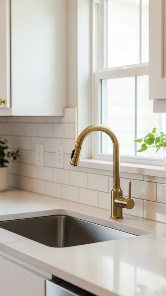 Keep Gold Accents Consistent but Minimal