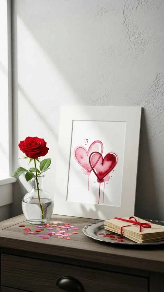 Leaning Artwork With Soft Theme