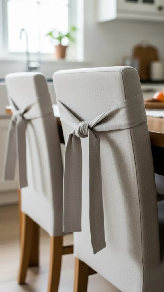 Light Fabric Chair Ties