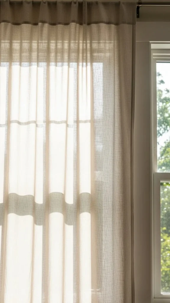Linen Curtains for Soft Light
