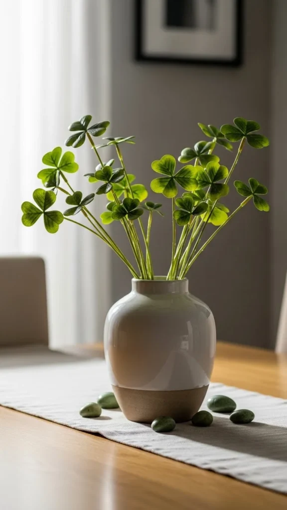 Lucky Clover Table Centerpiece