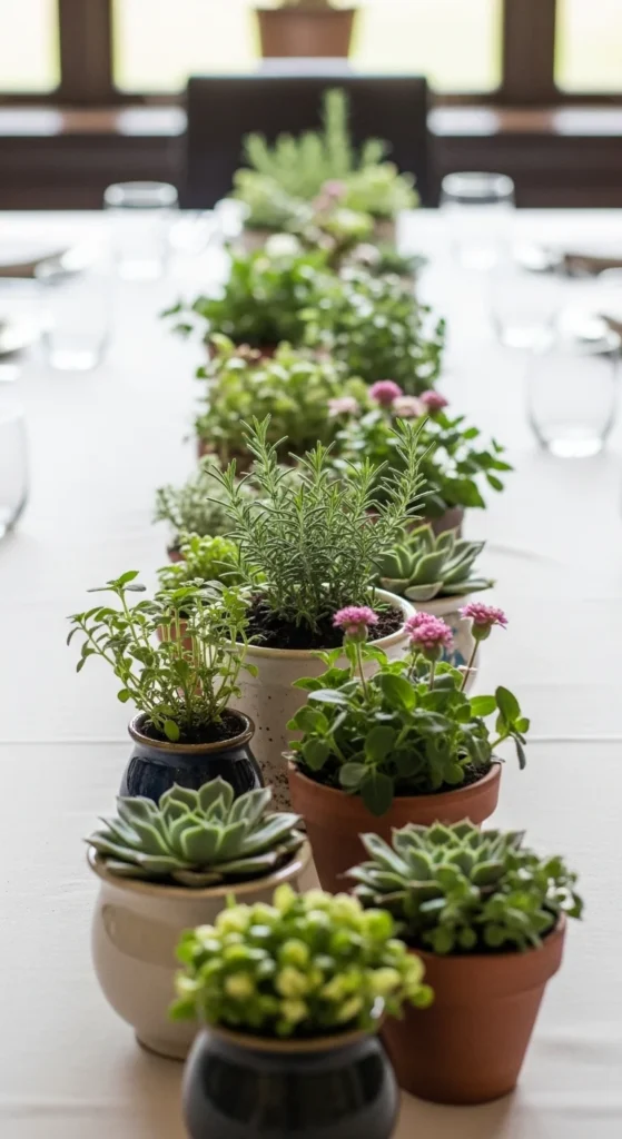 Mini Plant Centerpieces