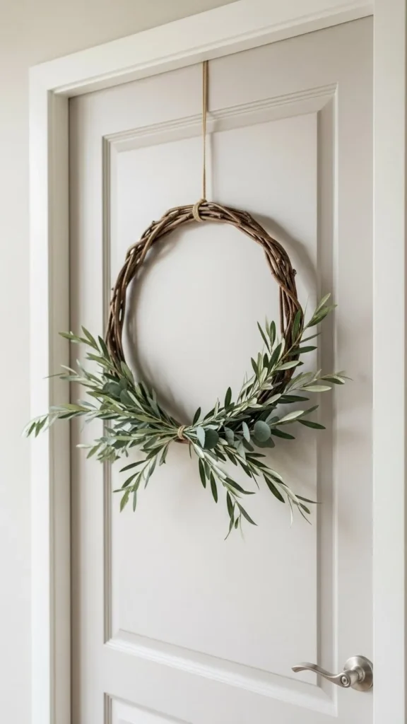 Minimal Door Wreath Alternative