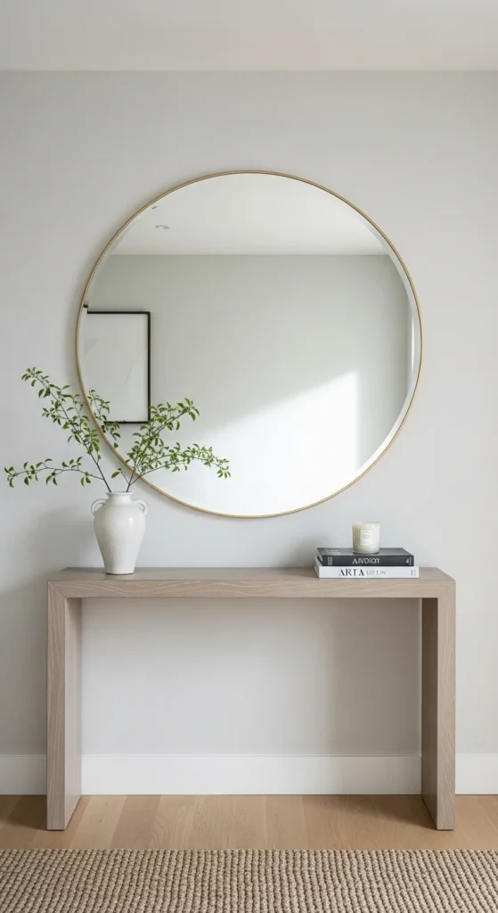 Minimalist Round Mirrors