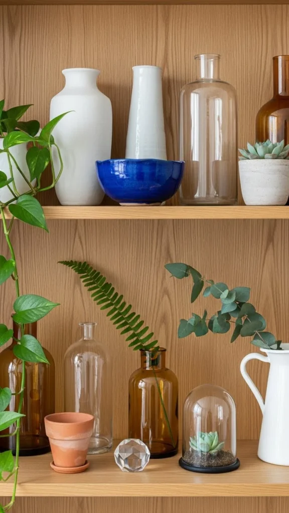 Mixed Materials With Soft Green Balance