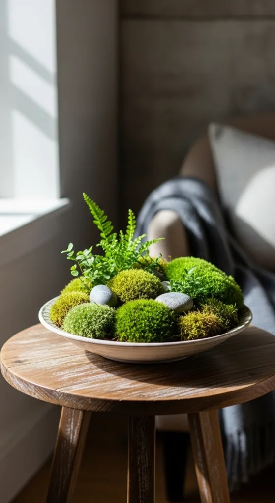 Natural Greenery in Bowls