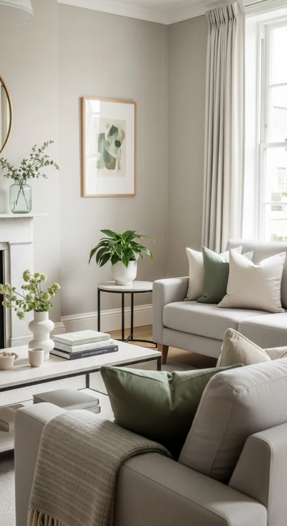 Neutral Base with Green Pops