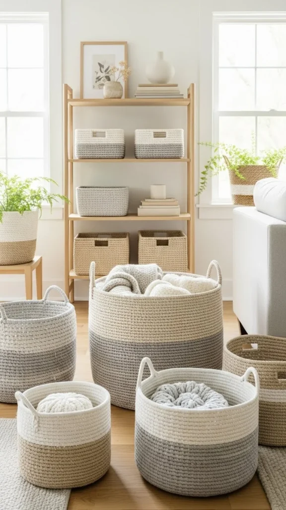 Neutral Basket Storage