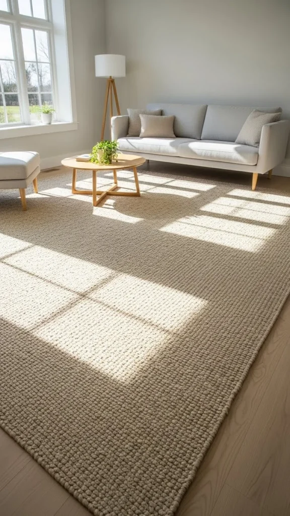 Pale Area Rugs That Open the Floor