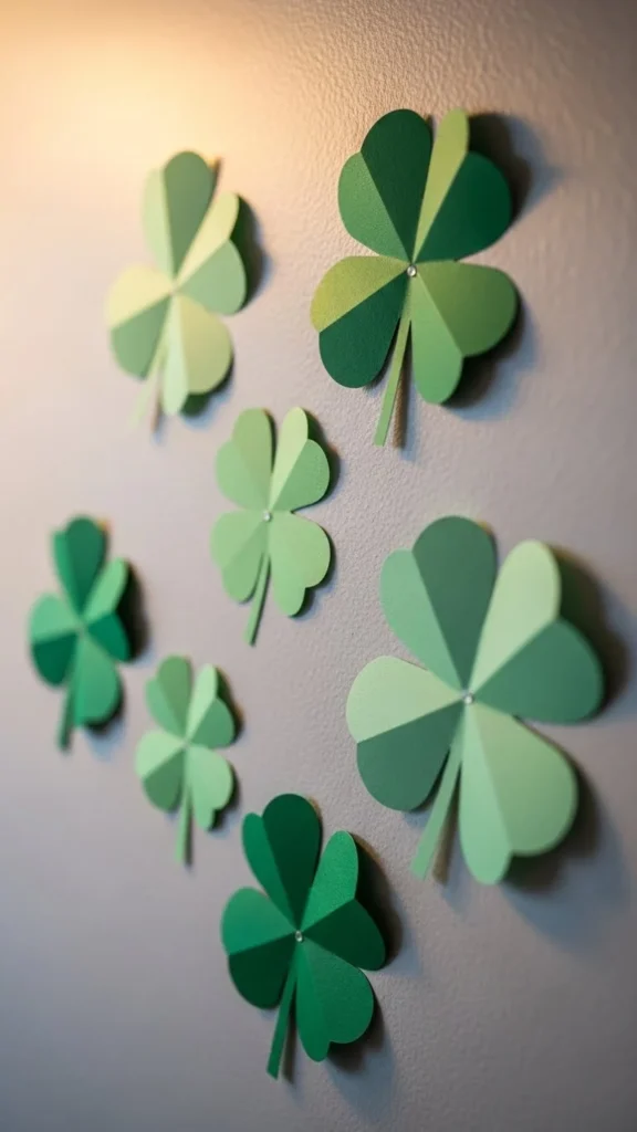 Paper Clover Wall Accents