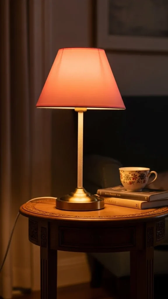 Pink Lampshade Accent