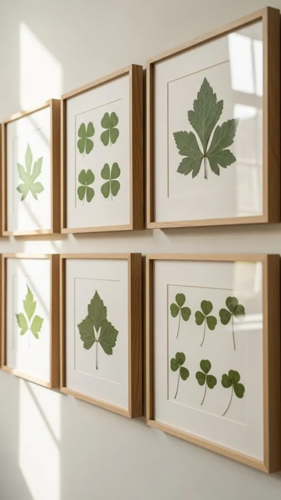 Pressed Green Botanical Frames