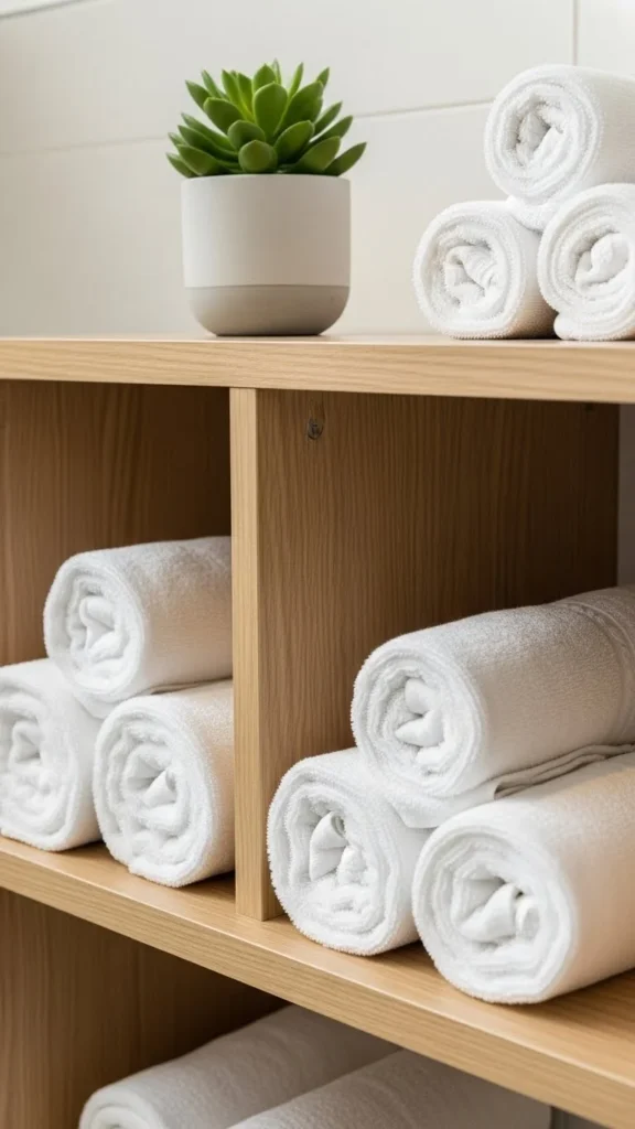 Rolled Towel Display
