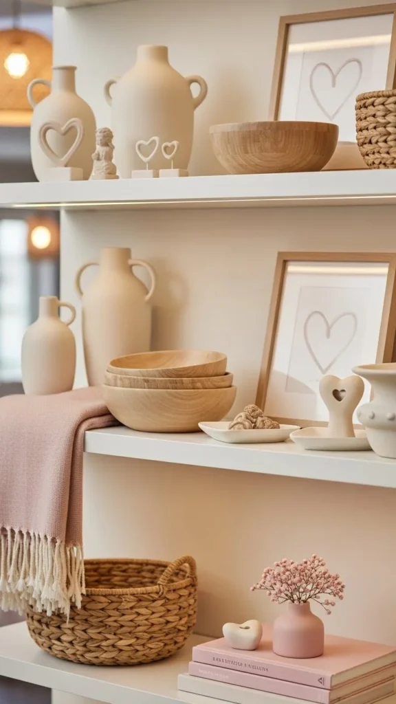 Romantic Shelf Styling with Small Details