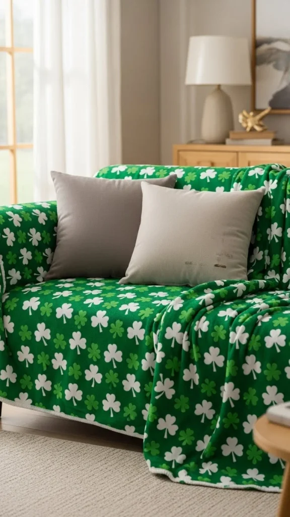 Shamrock Throw Blanket