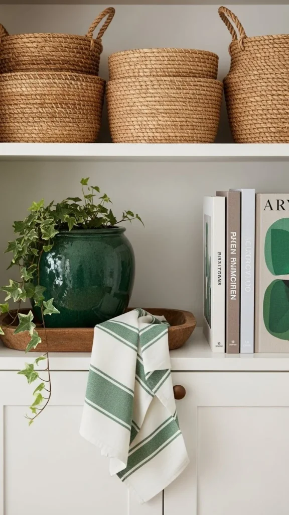 Shelf Styling With Seasonal Objects