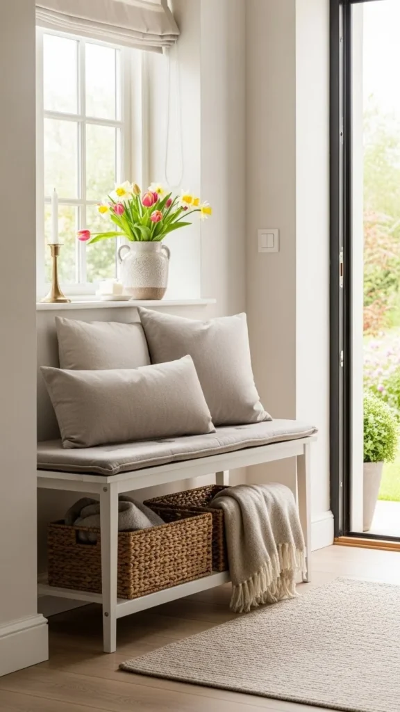 Simple Entryway Bench Seating