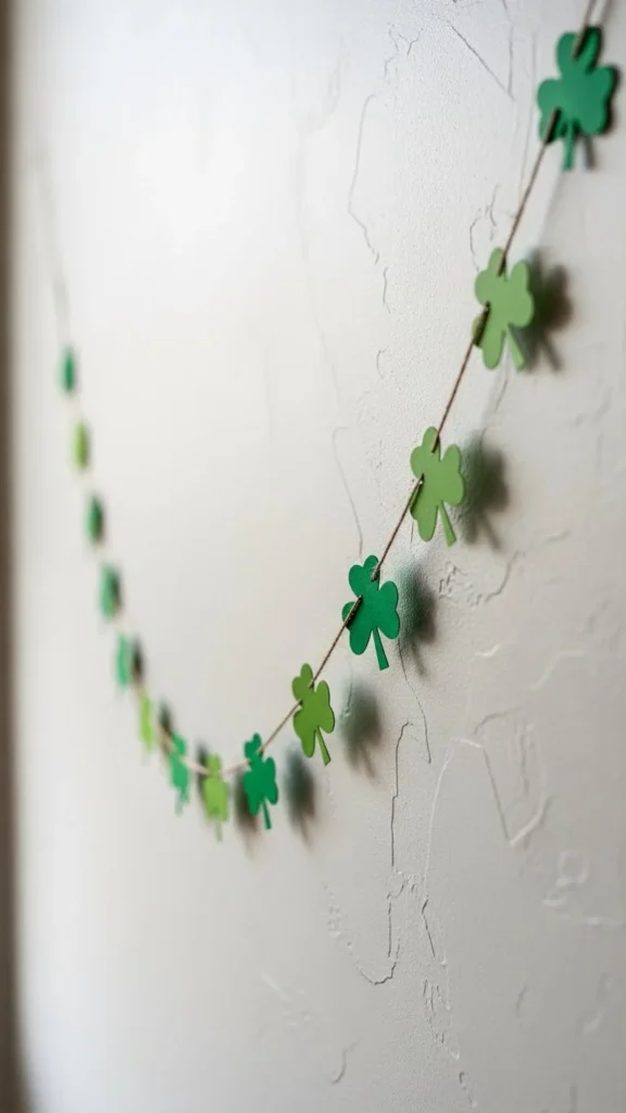 Simple Shamrock Garland