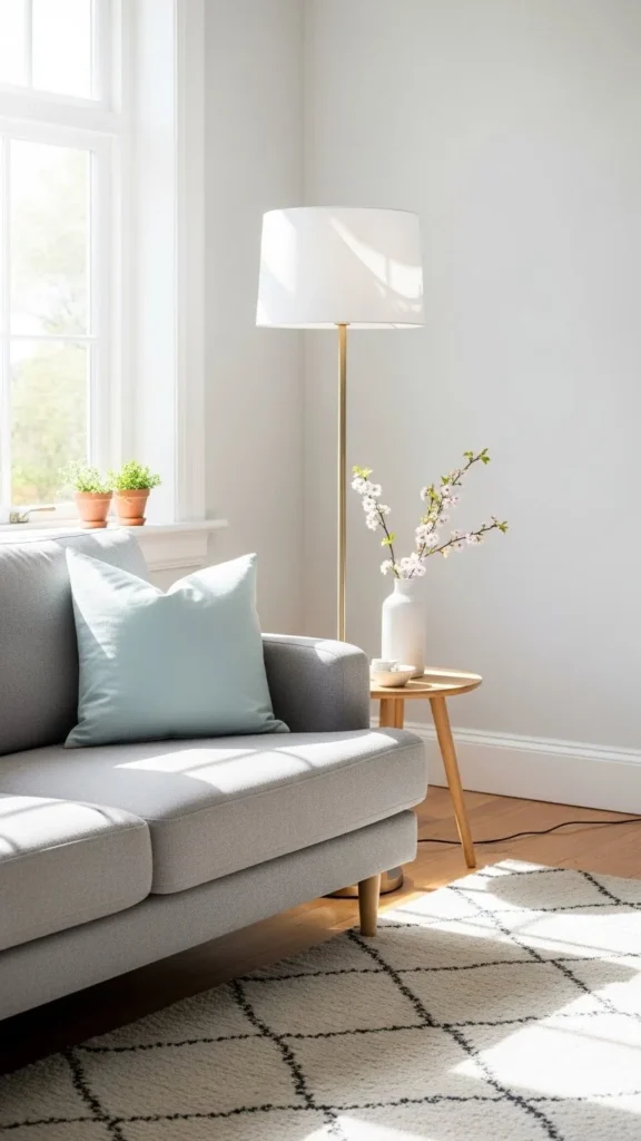 Slim Floor Lamps With Light Shades