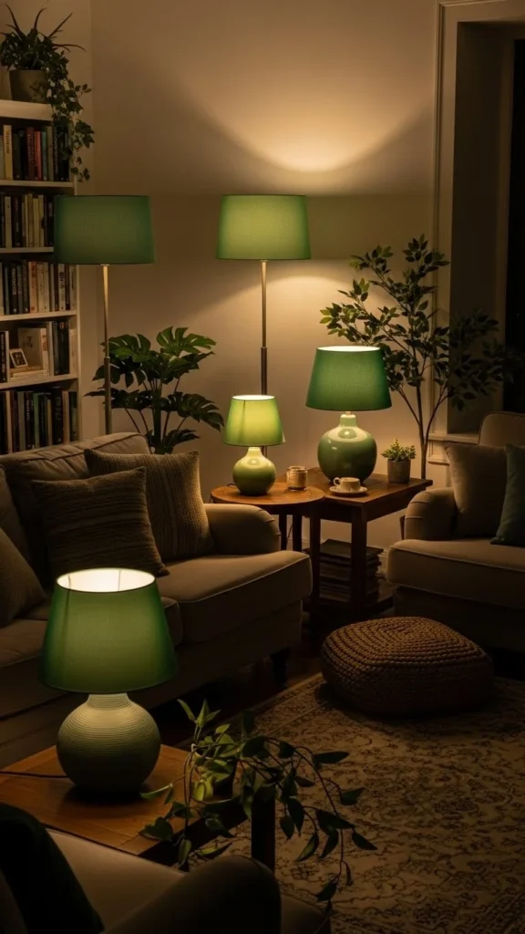 Soft Lighting With Green Shades