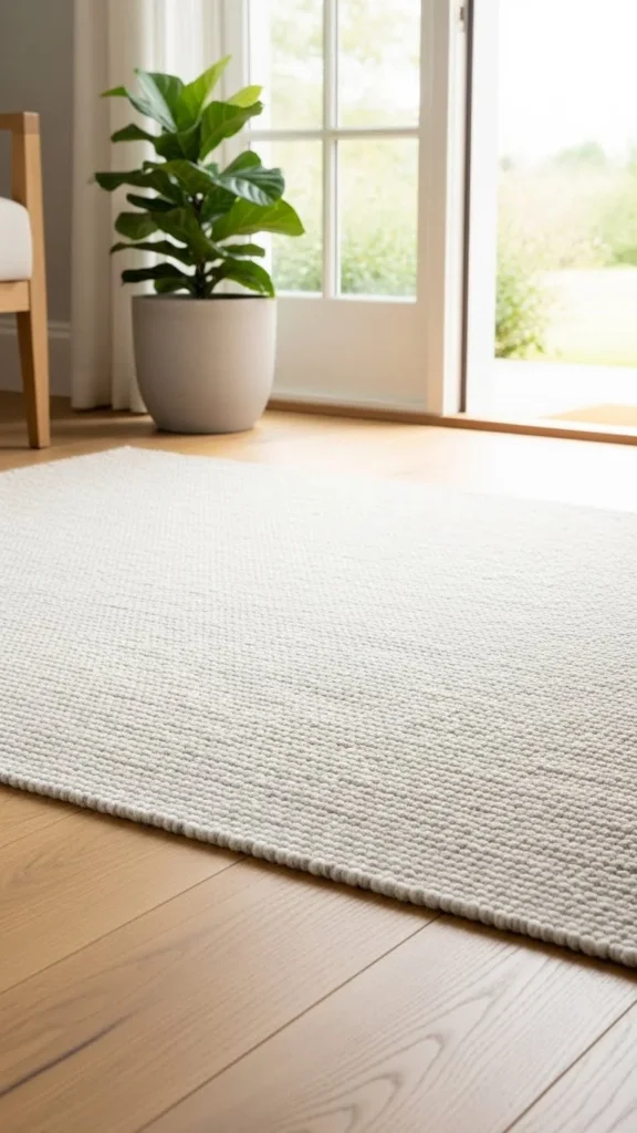 Soft Neutral Entryway Rug
