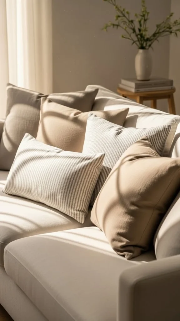 Soft Neutral Throw Pillows