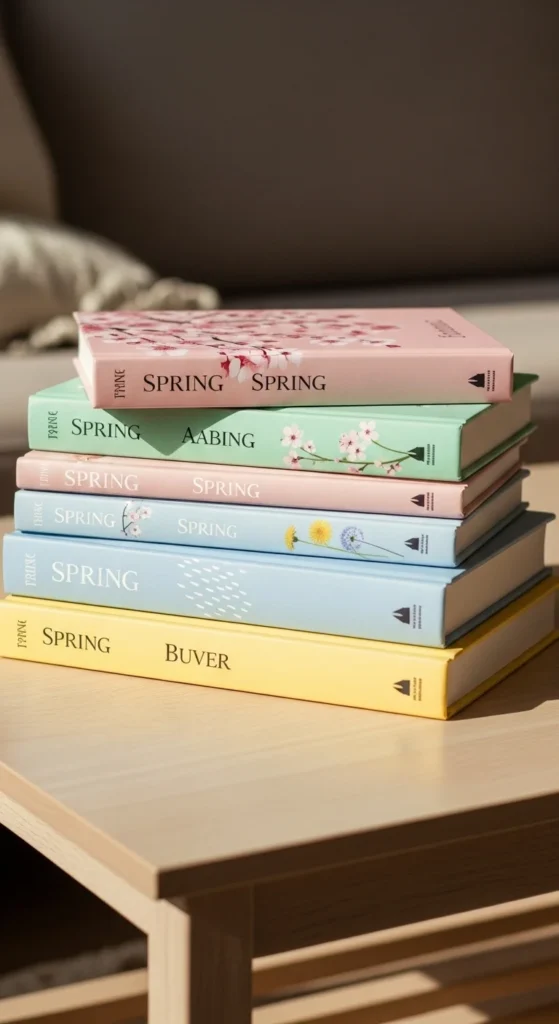 Soft Pastel Book Stack