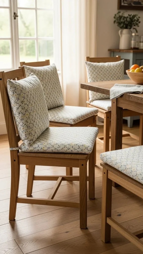 Soft Patterned Chair Cushions