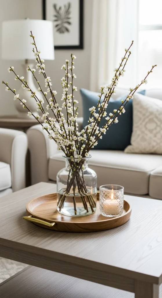Spring Coffee Table Decor