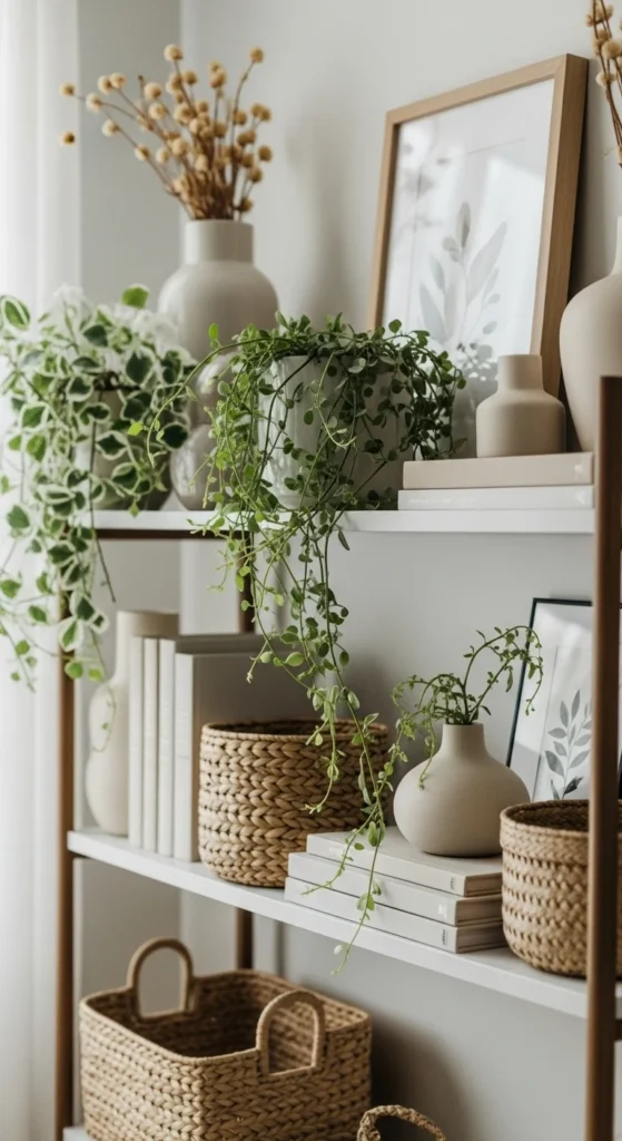 Spring Shelf Decor