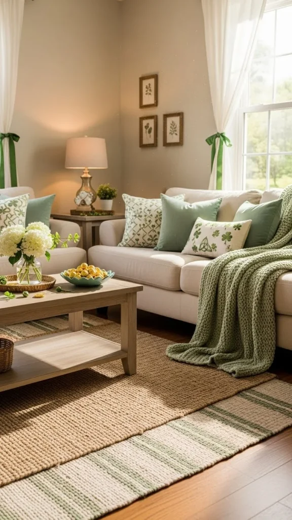 St Patrick’s Day Entry Table Decor