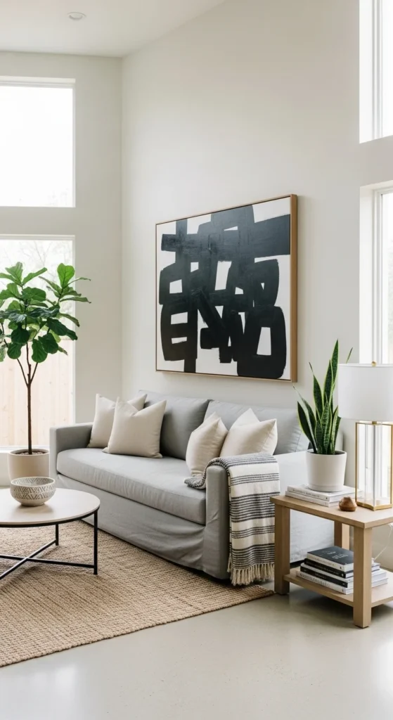 Statement Black-and-White Artwork