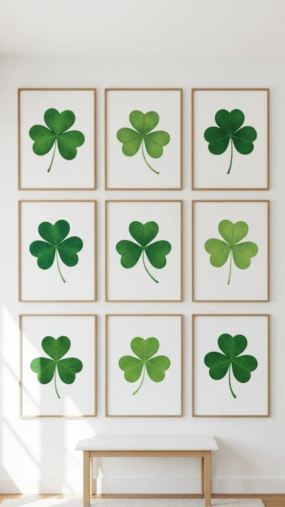 Statement Shamrock Wall Art Cluster